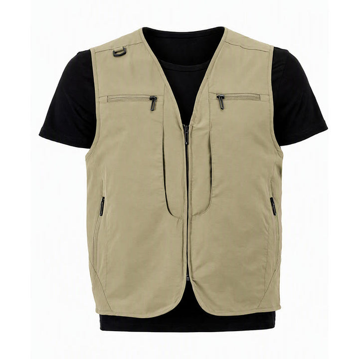 Gilet utilitaire d'extérieur pour homme, à poches multiples zippées et séchage rapide. - image 19