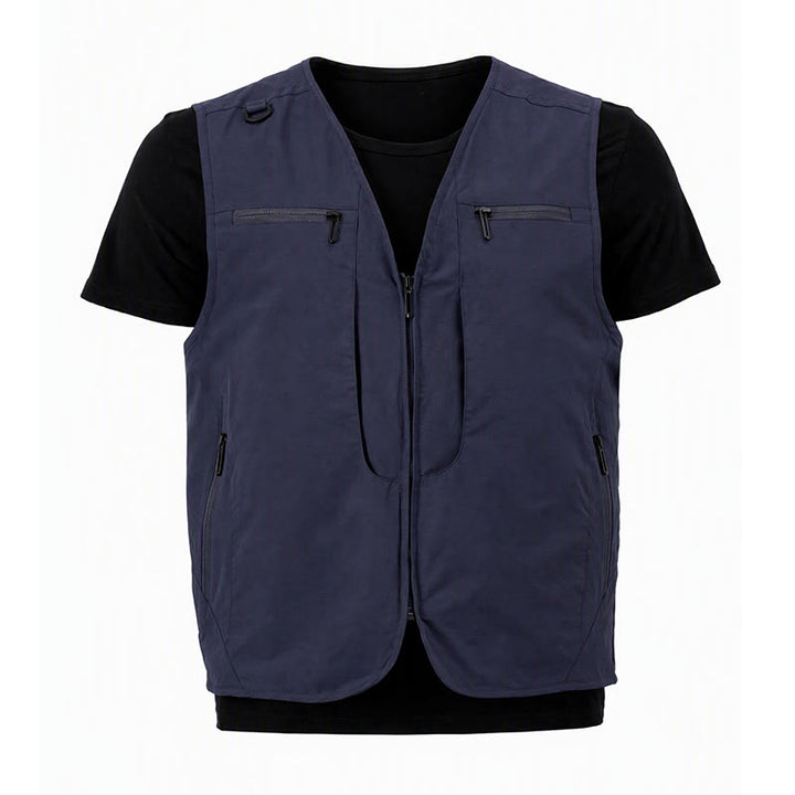 Gilet utilitaire d'extérieur pour homme, à poches multiples zippées et séchage rapide. - image 21