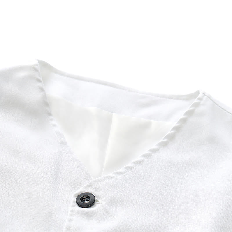 Gilet décontracté minimaliste pour homme en lin et coton mélangés - image 6