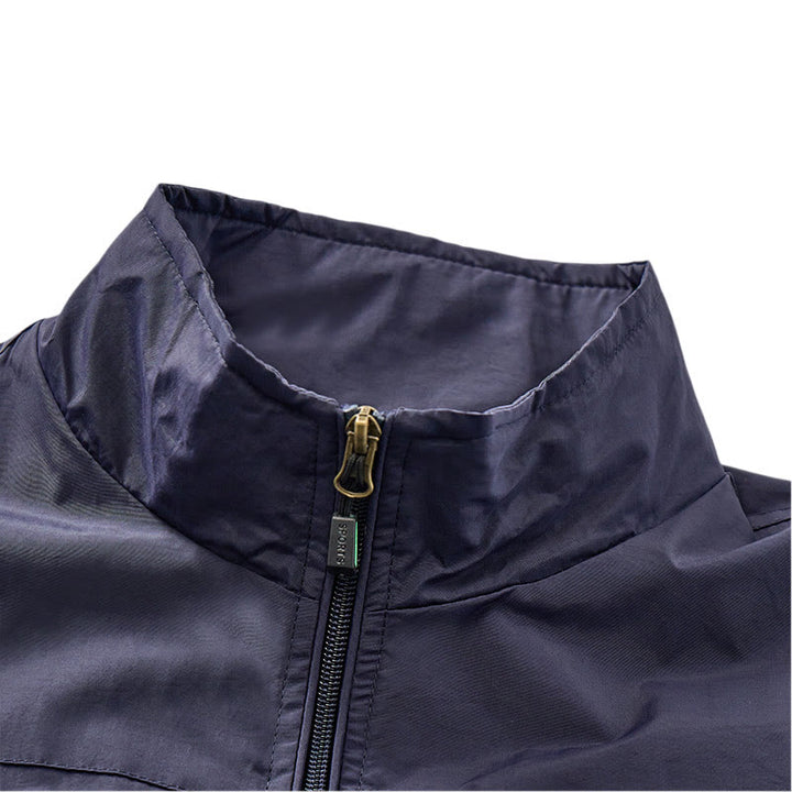 Gilet léger pour homme, 4 saisons, séchage rapide, poches multiples, fermeture éclair - image 8