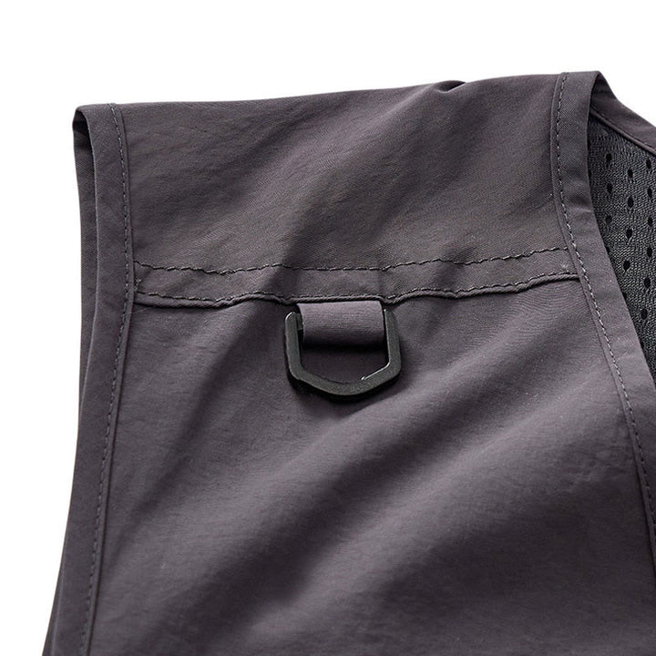 Gilet utilitaire d'extérieur pour homme, à poches multiples zippées et séchage rapide. - image 12