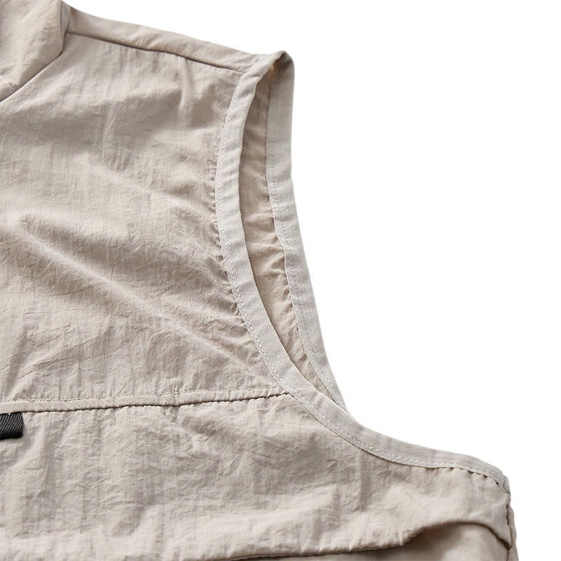 Gilet de sport respirant à capuche pour homme, offrant une protection solaire et idéal pour les activités de plein air. - image 12