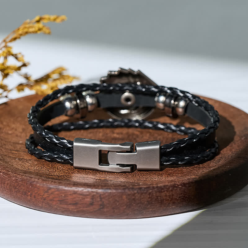 Bracelet en cuir Royal Flush Poker avec cartes à jouer - image 3