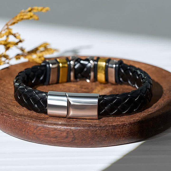 Bracelet vintage en cuir et perles d'alliage multi-styles - image 18