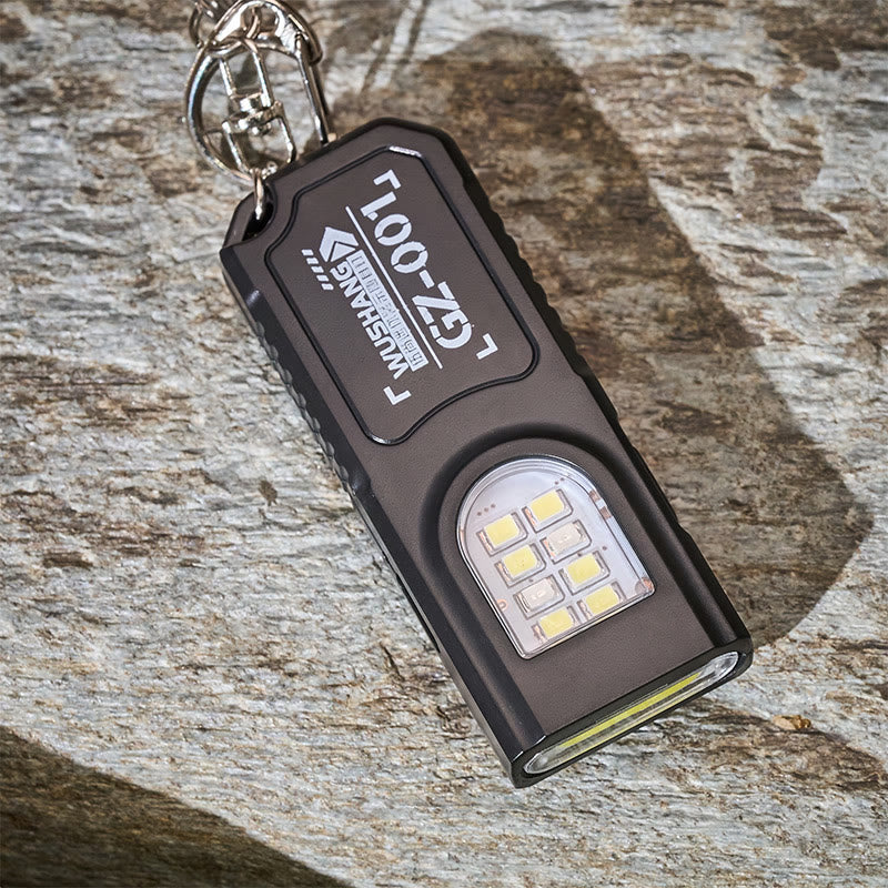 Mini lampe torche Cob, sifflet de survie avec porte-clés boussole - image 5