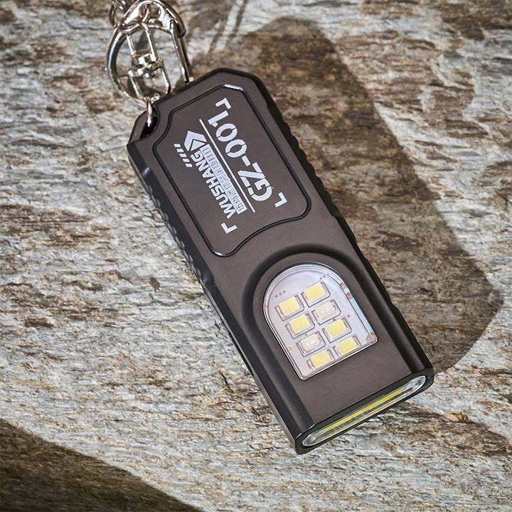 Mini lampe torche Cob, sifflet de survie avec porte-clés boussole - image 5