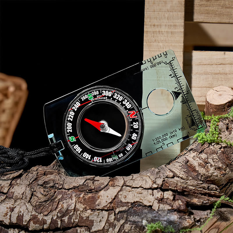 Boussole multifonctionnelle à plaque de base pour boussole de carte extérieure - Bleu - image 5