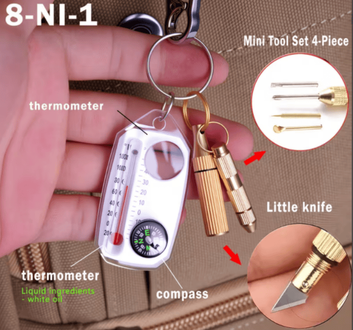 Porte-clés EDC 3 en 1 portable et multifonction - image 1