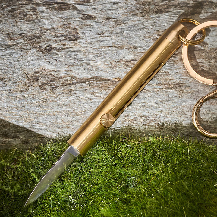 Outil utilitaire EDC : couteau de poche rétractable et décapsuleur porte-clés - image 2