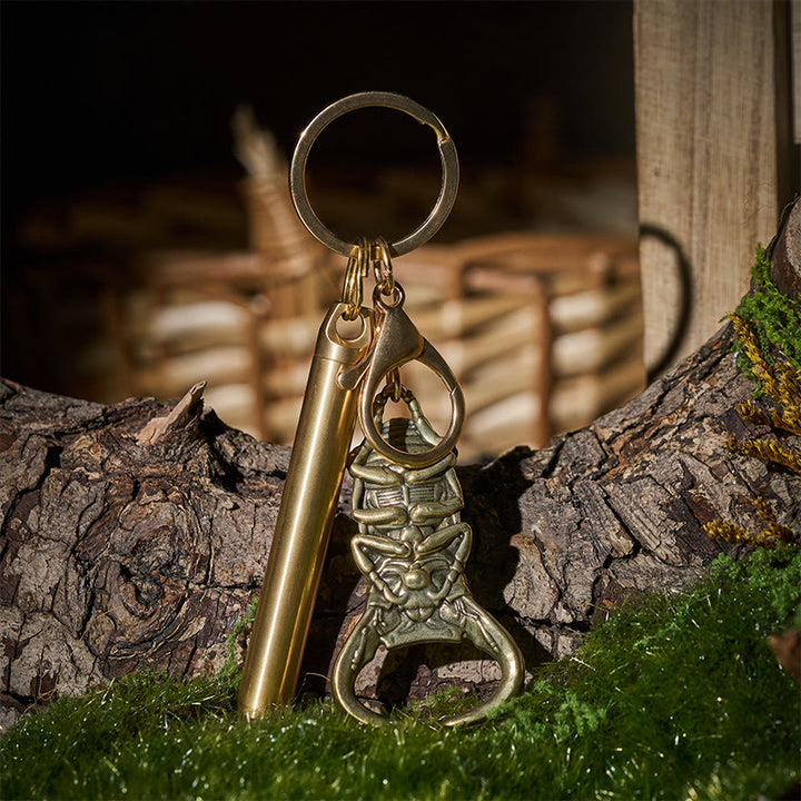 Outil utilitaire EDC : couteau de poche rétractable et décapsuleur porte-clés - Style n° 1 - image 0