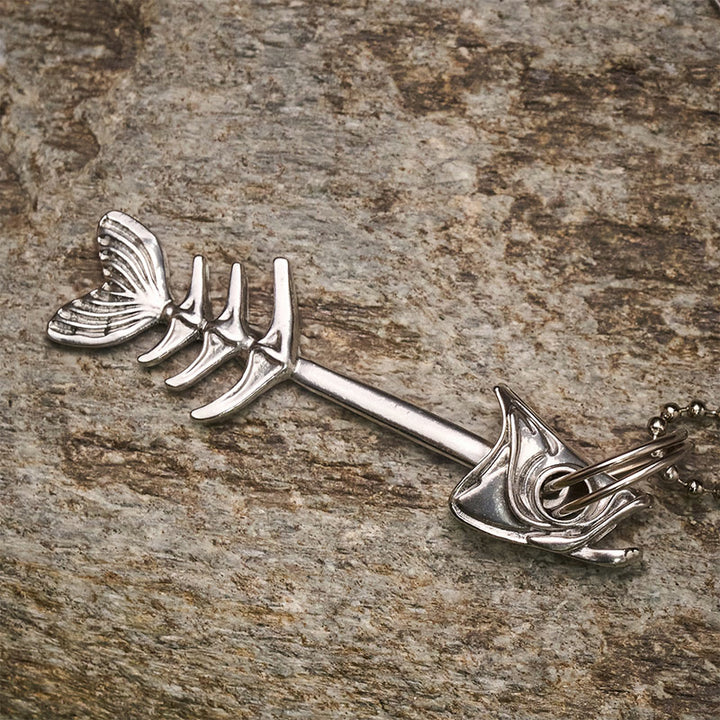 Porte-clés couteau utilitaire EDC détachable en forme d'arête de poisson et de mini-poisson - image 4