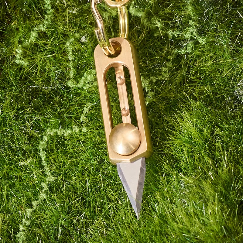 Couteau utilitaire rétractable EDC et porte-clés sifflet d'urgence Wolf - image 4