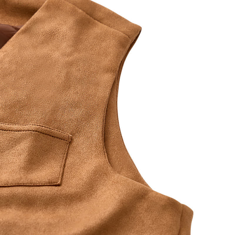 Gilet de cowboy marron traditionnel western pour homme - image 8