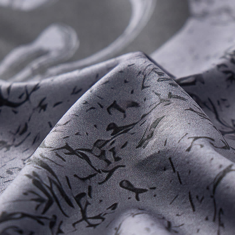 T-shirt streetwear sport pour homme, imprimé dragon noir gothique 3D - image 7