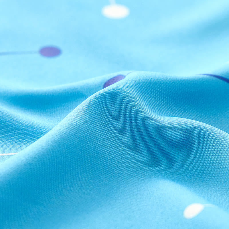 Chemise d'été pour homme à imprimé géométrique rétro à pois et lignes - image 8