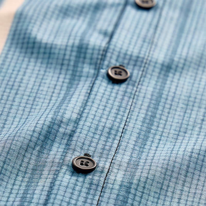 Chemise de plage décontractée à rayures verticales vintage pour homme - image 7