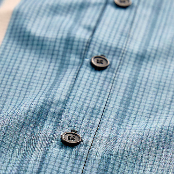 Chemise de plage décontractée à rayures verticales vintage pour homme - image 7