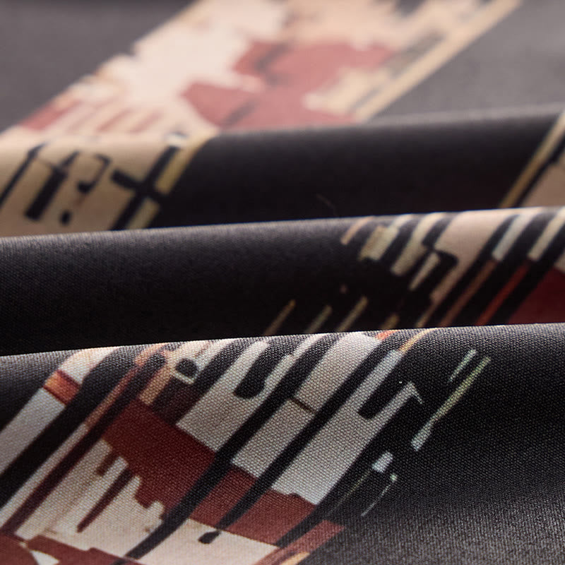 Chemise à manches courtes pour homme, imprimé camouflage drapeau américain vintage - image 7