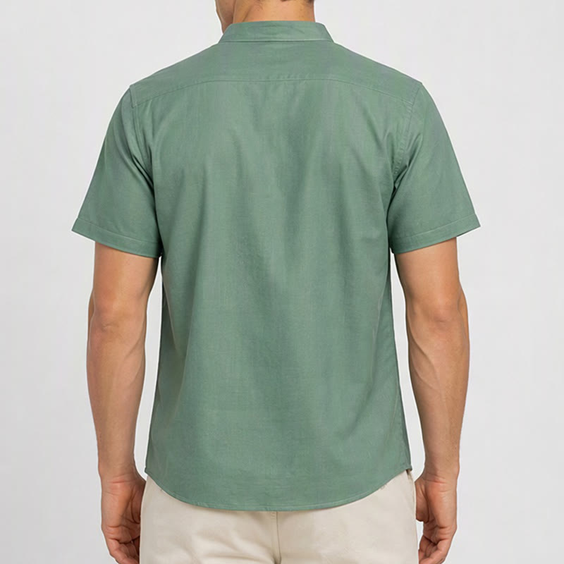 Chemise d'été pour homme à rayures verticales et imprimé cocktail toucan tropical - image 2