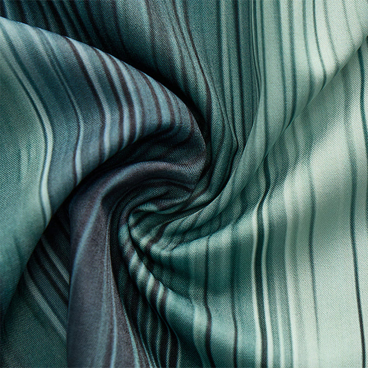 Chemise d'été à boutons pour homme, imprimée d'une texture verticale dégradée - image 8
