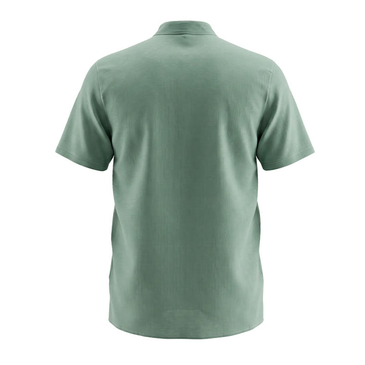 Chemise d'été pour homme à rayures verticales et imprimé cocktail toucan tropical - image 10