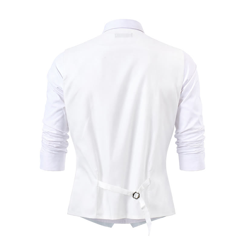 Gilet de costume 3 pièces pour homme, motif cachemire jacquard - image 18