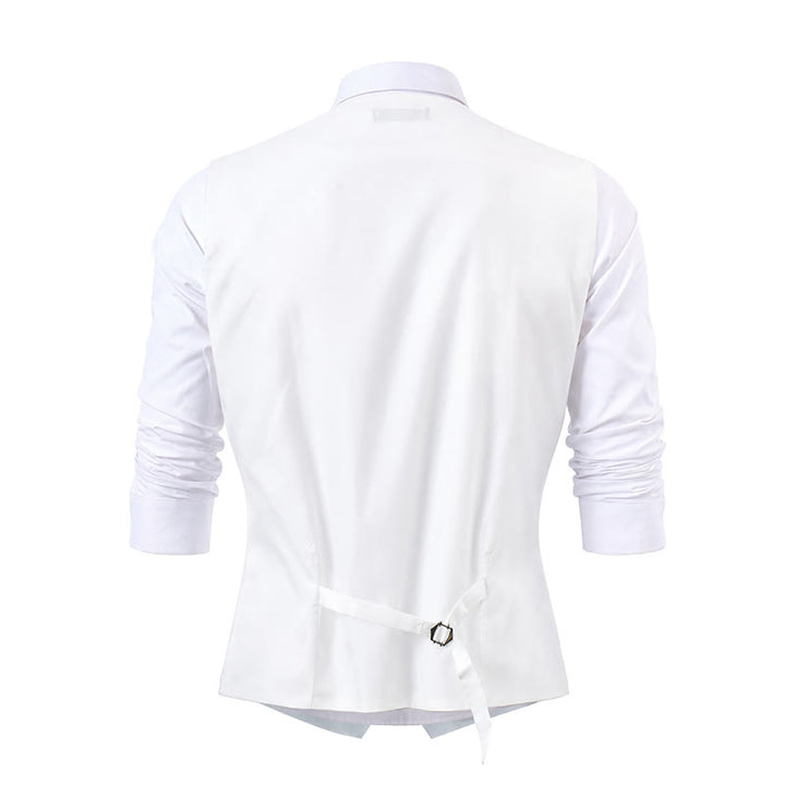 Gilet de costume 3 pièces pour homme, motif cachemire jacquard - image 18