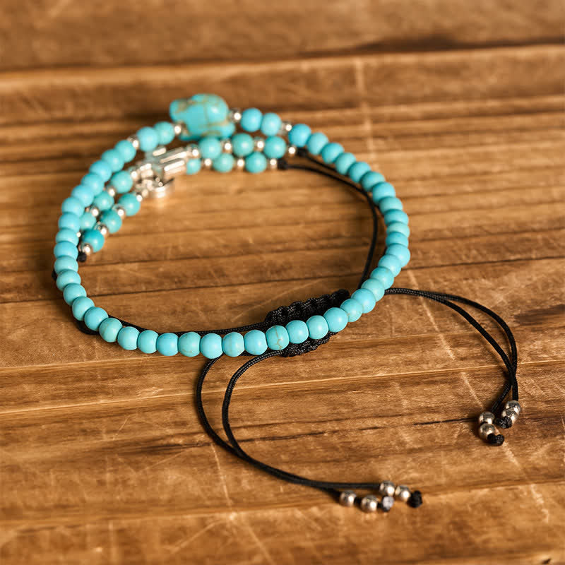 Ensemble de 3 bracelets empilables en turquoise cactus occidental pour la confiance en soi - image 3
