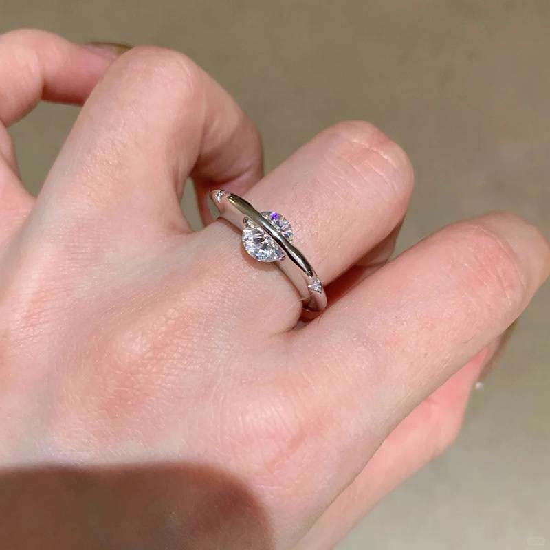 Bague planète rotative ouverte et ajustable en laiton plaqué or pour femme au quotidien - image 3