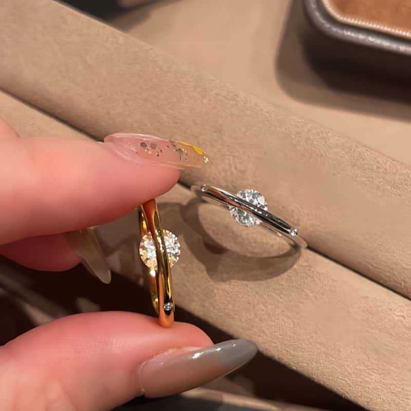 Bague étoile rotative en argent S925, bague planète délicate tournante pour femme, à porter au quotidien, cadeau idéal - image 0