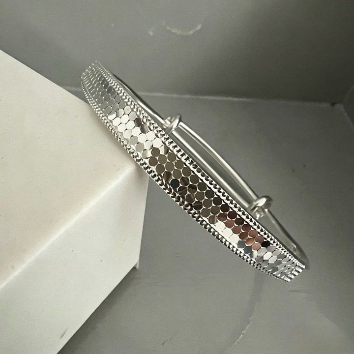 Bracelet jonc ajustable en cuivre à motif écailles de dragon pour femme - image 3