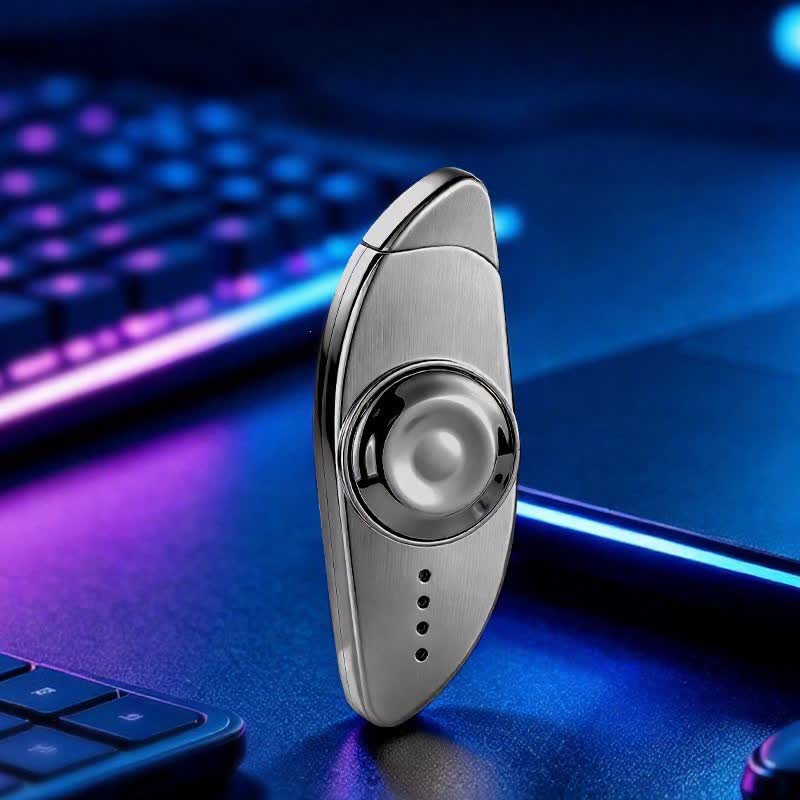 Briquet à butane fidget spinner anti-stress pour les yeux - Vide - Gris - image 18
