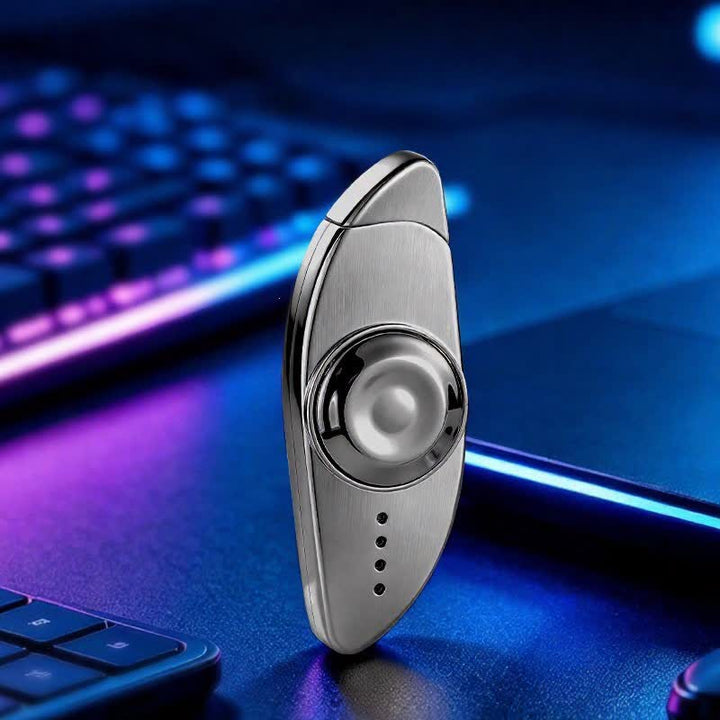 Briquet à butane fidget spinner anti-stress pour les yeux - Vide - Gris - image 18
