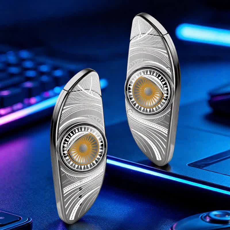 Briquet à butane fidget spinner anti-stress pour les yeux - Œil - Gris - image 12