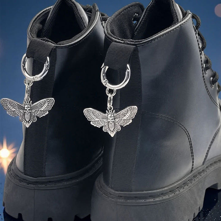 Lot de 2 accessoires pour sacs et bottes : breloques gothiques motif papillon de la mort - image 9