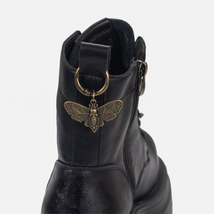 Lot de 2 accessoires pour sacs et bottes : breloques gothiques motif papillon de la mort - image 3