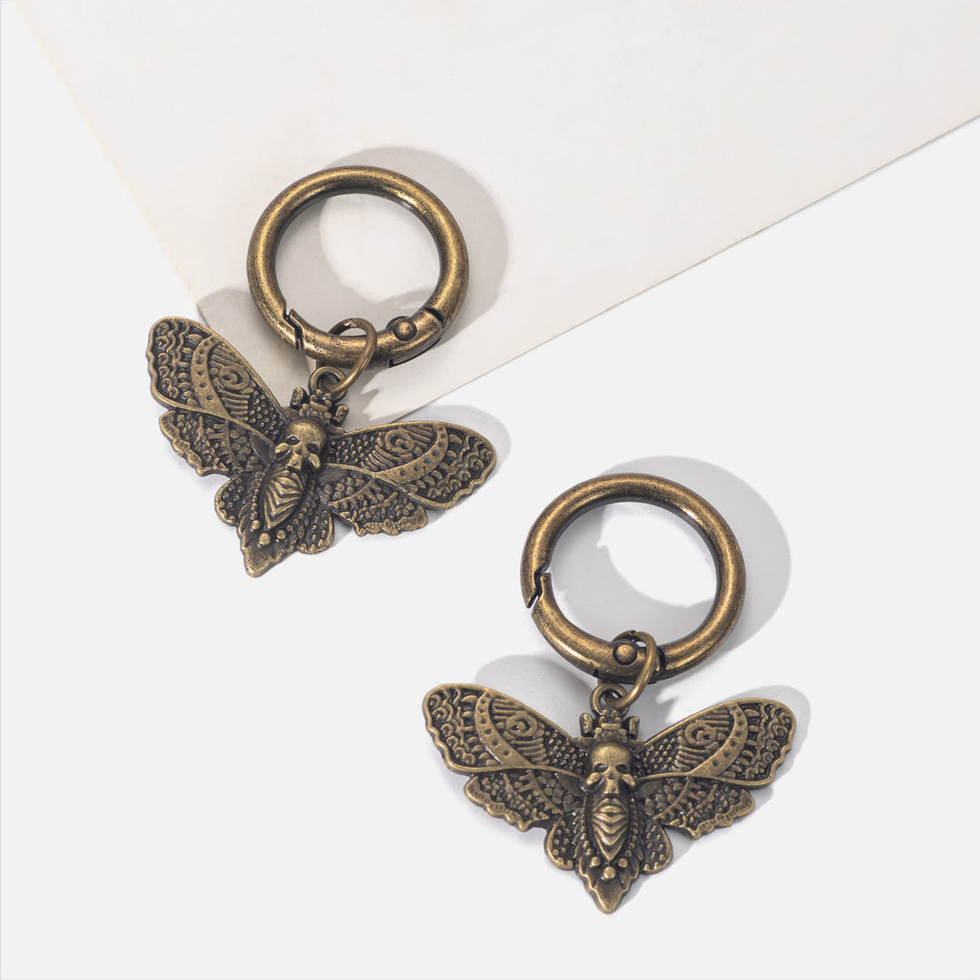 Lot de 2 accessoires pour sacs et bottes : breloques gothiques motif papillon de la mort - image 5