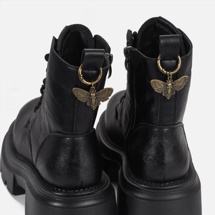 Lot de 2 accessoires pour sacs et bottes : breloques gothiques motif papillon de la mort - image 2