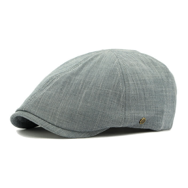 Béret moderne et confortable de style vintage à calotte plate et élastique à l'arrière - Gris acier - Réglable (21 5/8"-23 1/4") - image 14