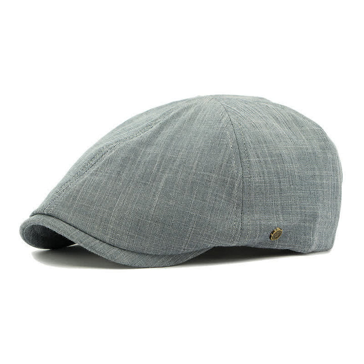 Béret moderne et confortable de style vintage à calotte plate et élastique à l'arrière - Gris acier - Réglable (21 5/8"-23 1/4") - image 14