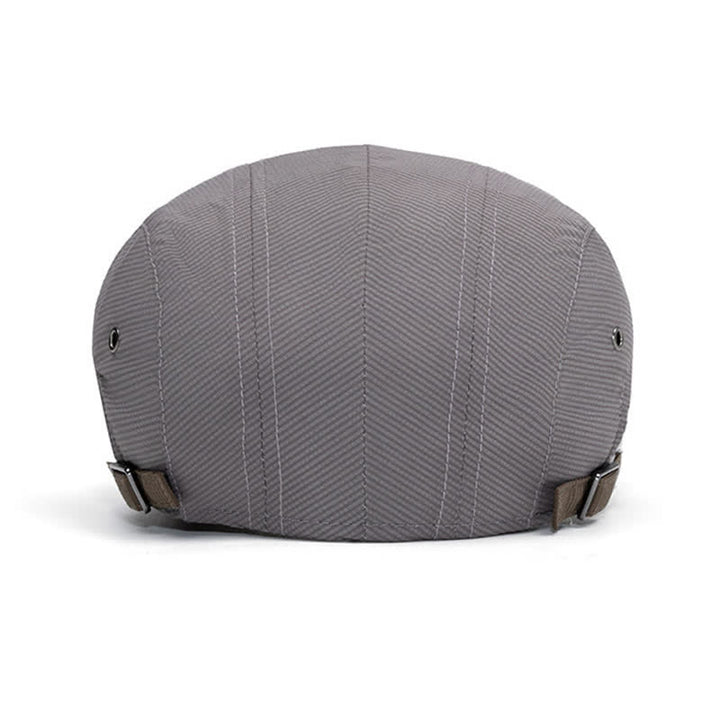 Béret plat à fines rayures pour la conduite urbaine avec sangle réglable - image 5