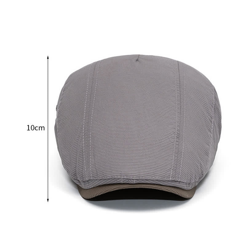 Béret plat à fines rayures pour la conduite urbaine avec sangle réglable - image 2