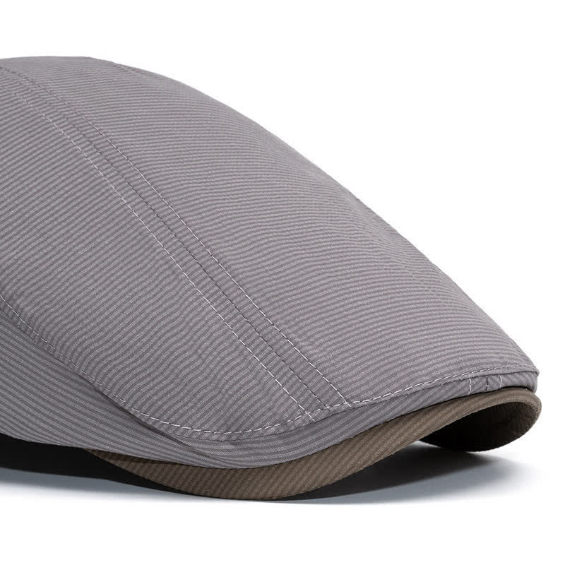 Béret plat à fines rayures pour la conduite urbaine avec sangle réglable - image 6