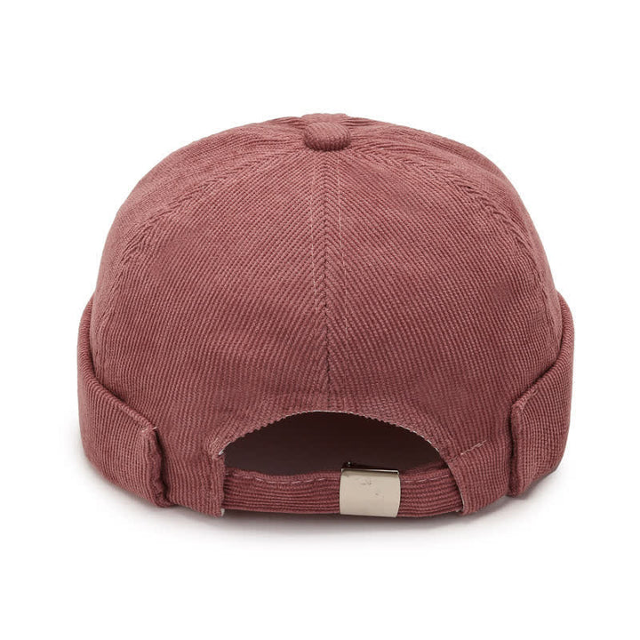 Bonnet en velours côtelé uni sans visière - image 2
