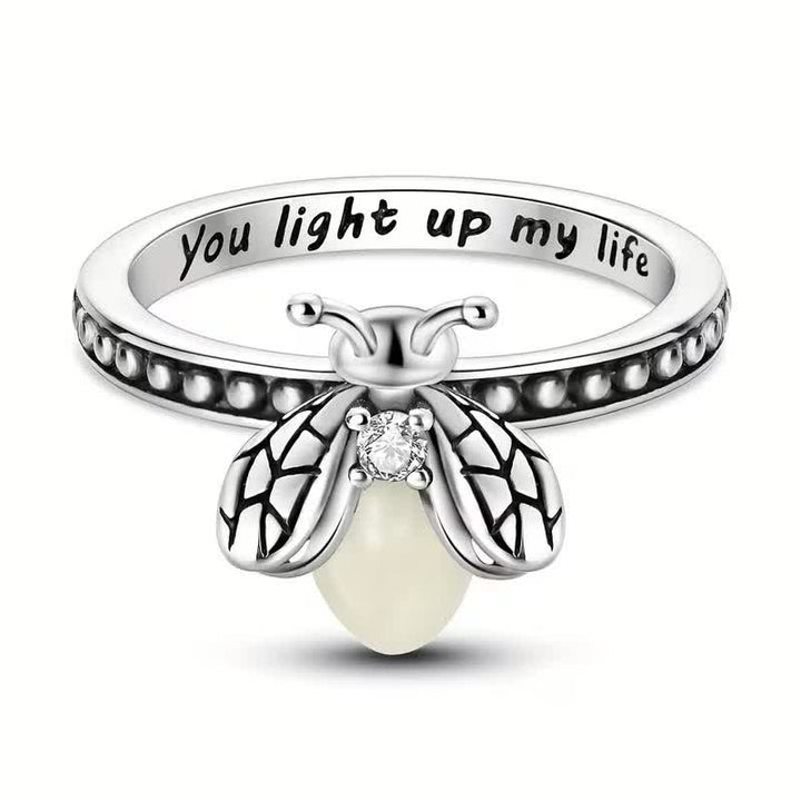 Bague luciole lumineuse en argent sterling 925 « Tu illumines ma vie » - image 7