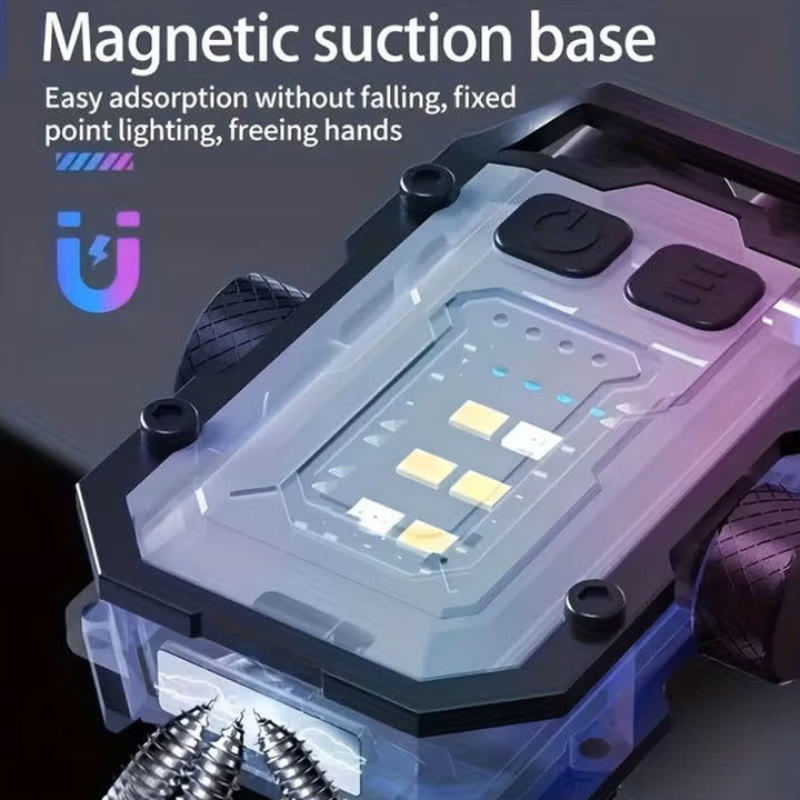 Lampe torche magnétique EDC rechargeable avec fidget spinner - image 2