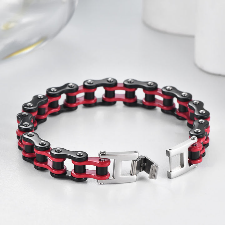 Roulez avec style ! Bracelet de chaîne de moto intrépide - image 5