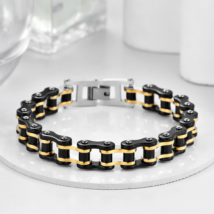 Roulez avec style ! Bracelet de chaîne de moto intrépide - image 6