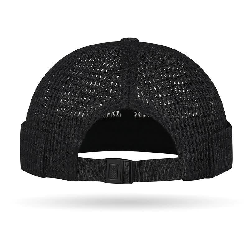 Casquette Docker d'été respirante sans visière, style streetwear, en maille respirante. - image 1