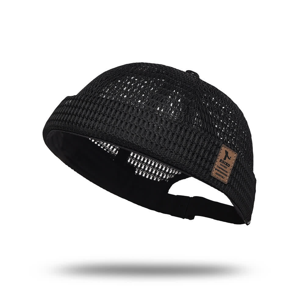 Casquette Docker d'été respirante sans visière, style streetwear, en maille respirante. - image 4